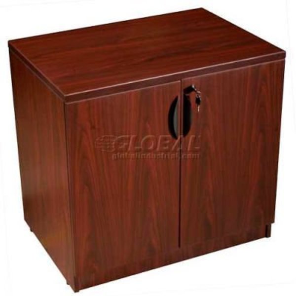 Boss Office Products Boss Storage Cabinet - Mahogany N113-M